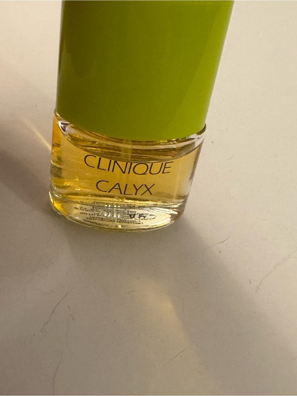 Clinique Calyx perfume fragrance with Lime Green Cap Travel size - Picture 4 of 4